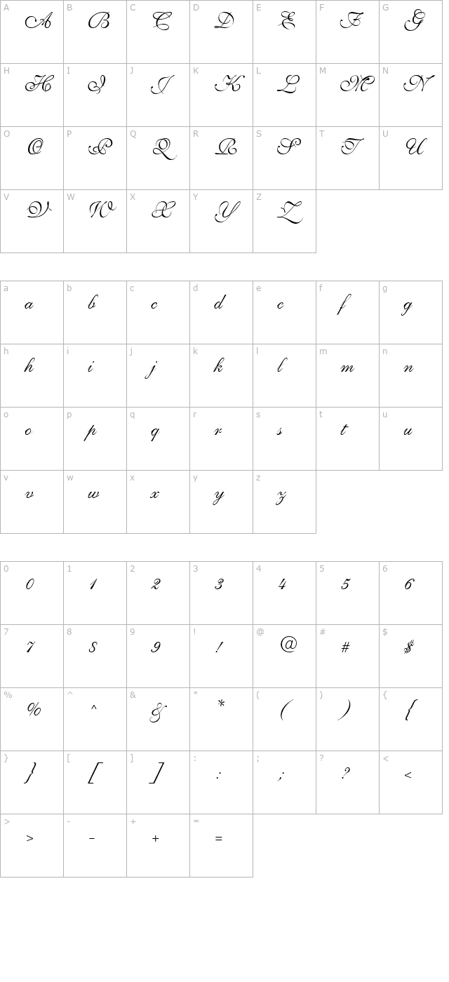 SaffronToo character map