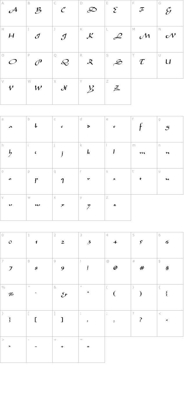 sahara-normal-wd character map