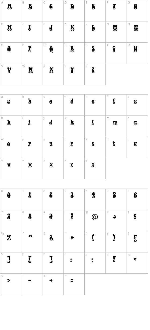 Sailboat Becker character map