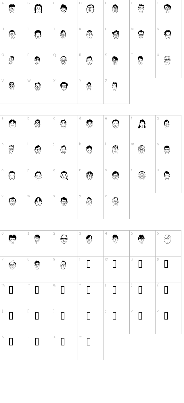 Sakabe People 03 character map