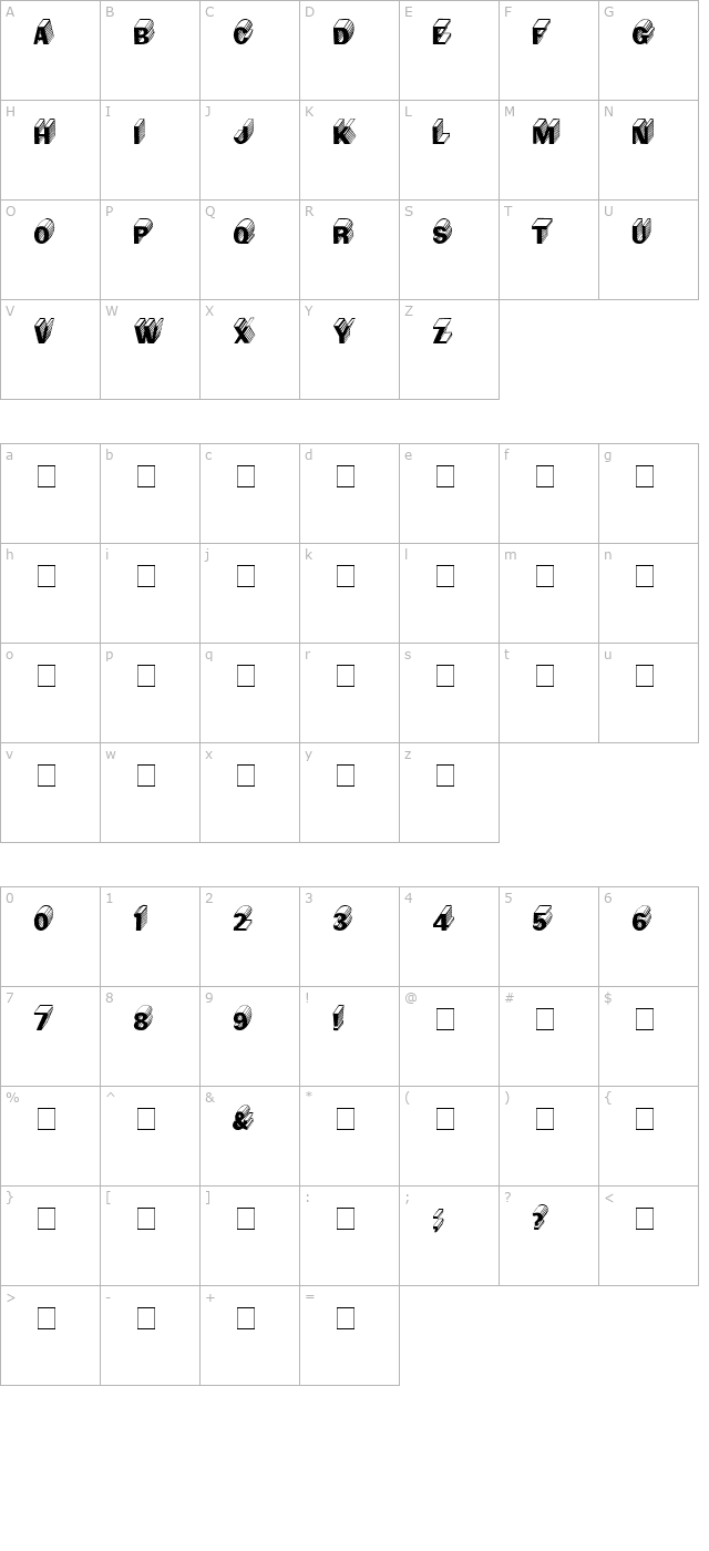 salter-medium character map