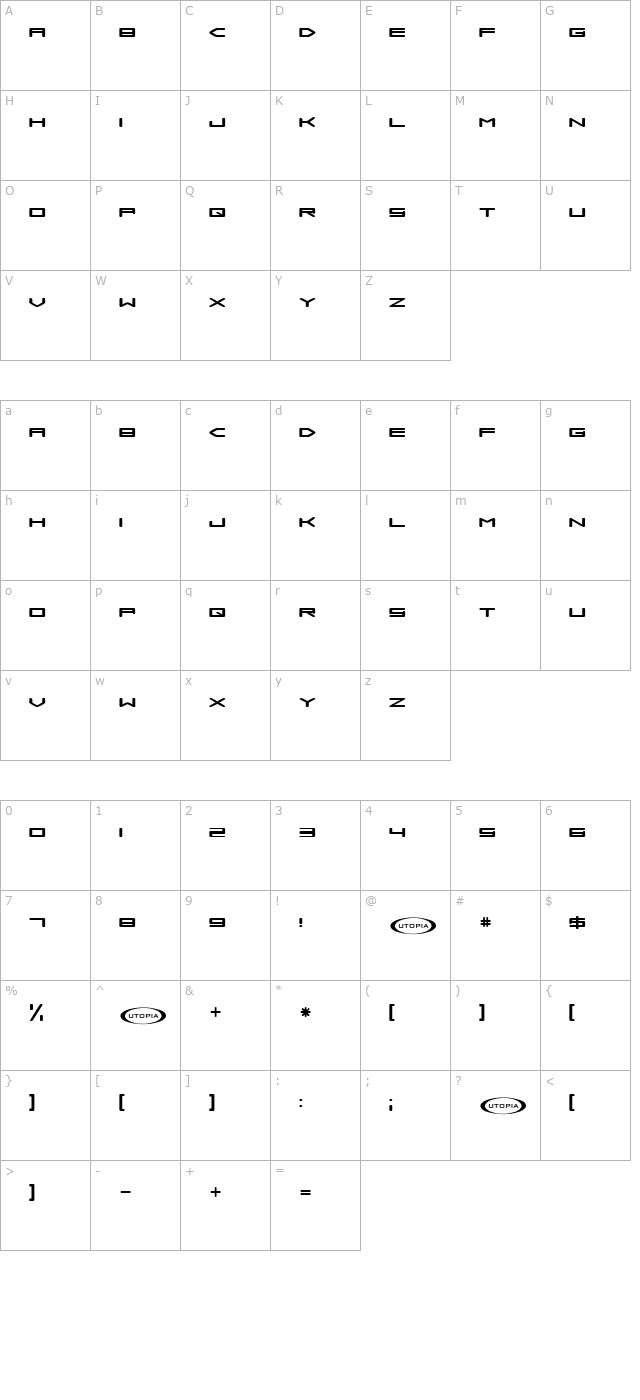 Samba is Dead character map