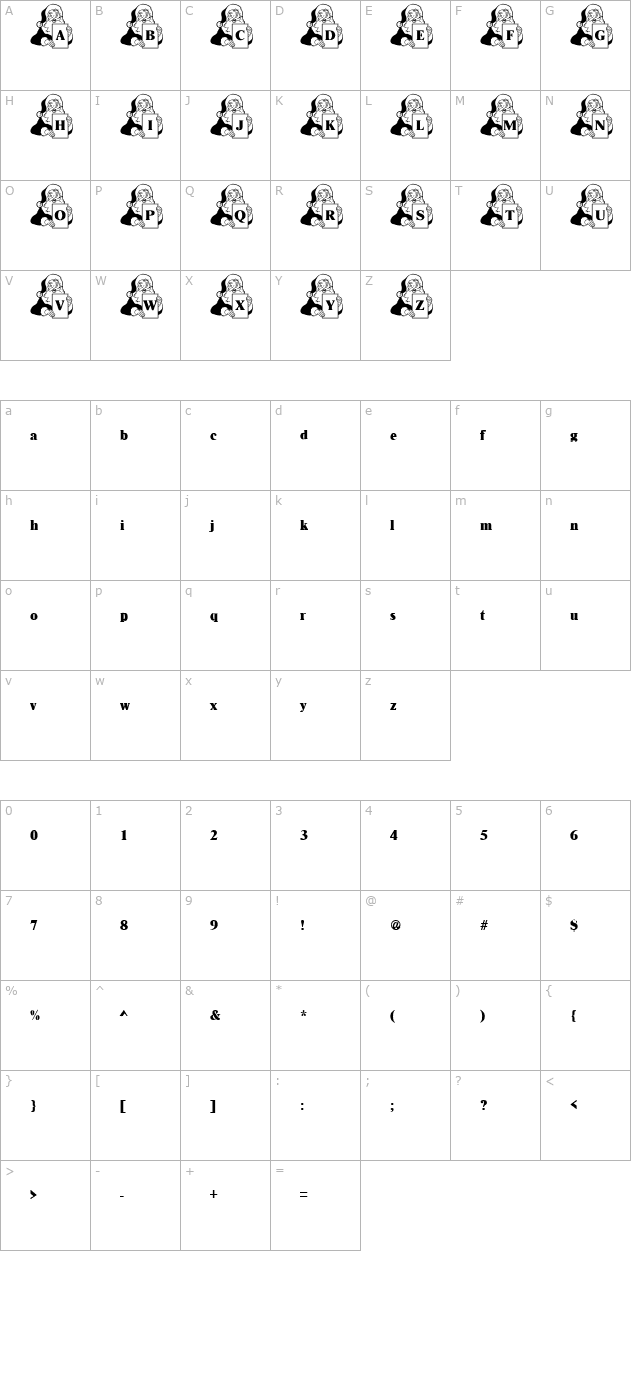 SantaClaus Becker character map