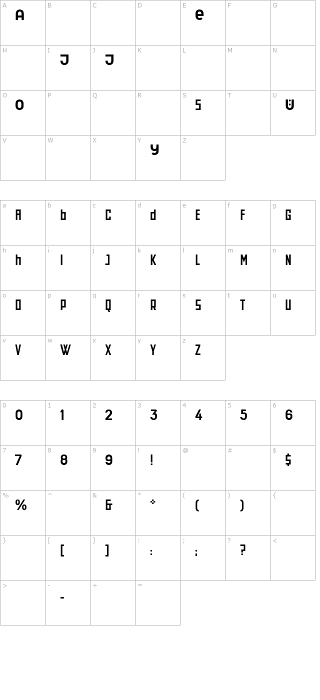 schwittersarchitype character map