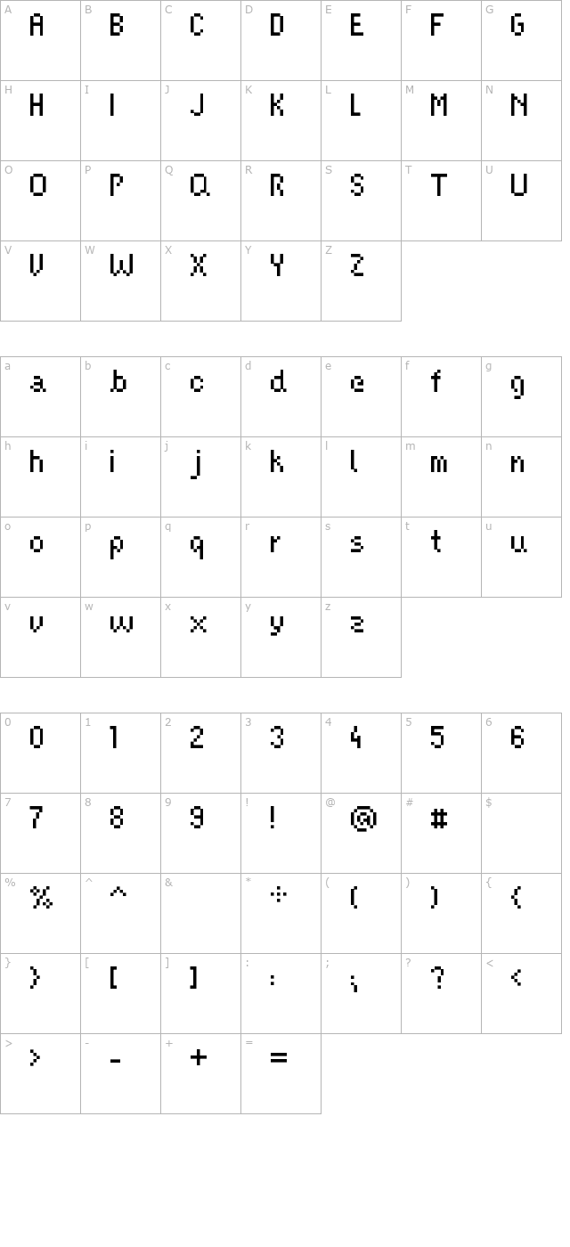 screenfox9 character map