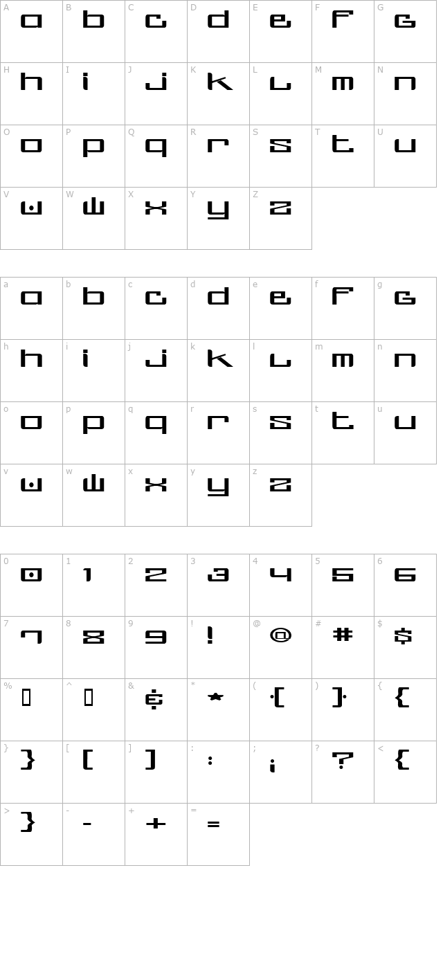 screw-ups-uprock character map