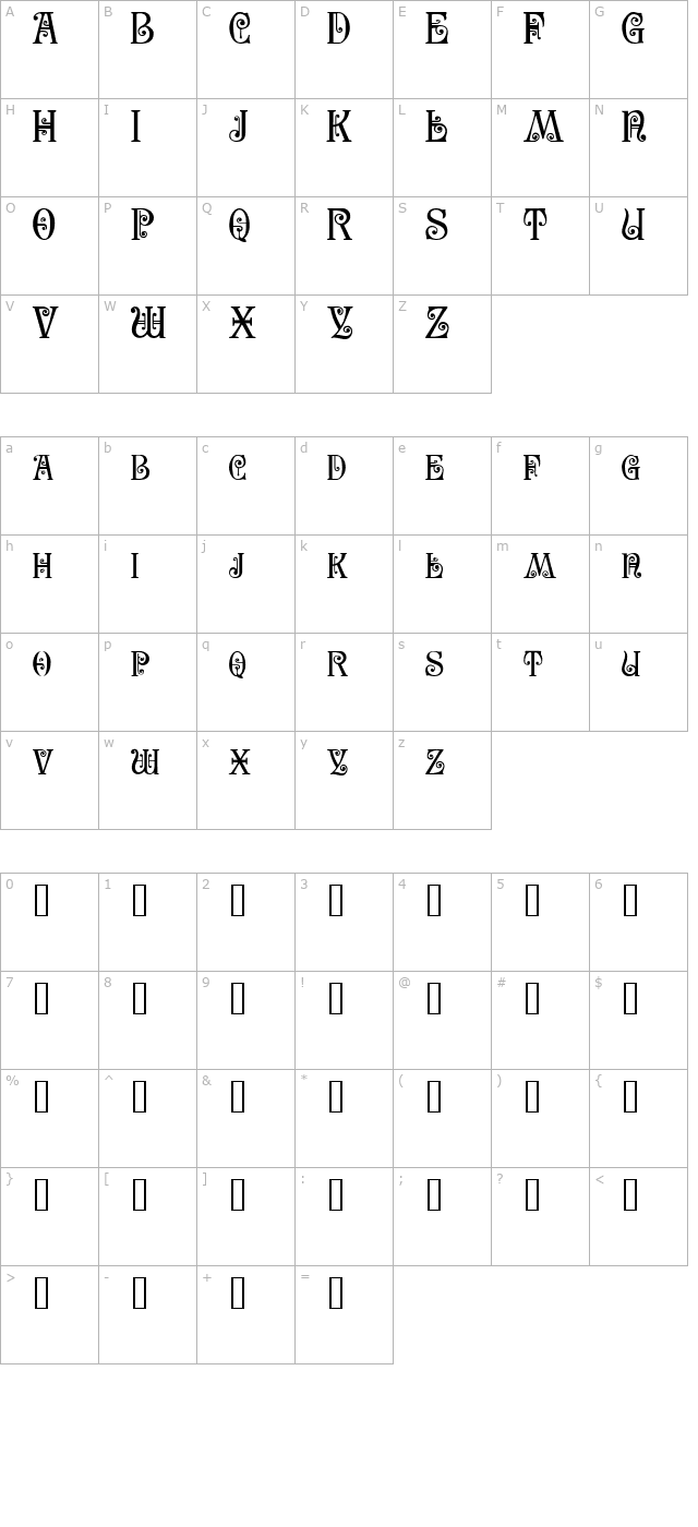 SecesjaPL character map