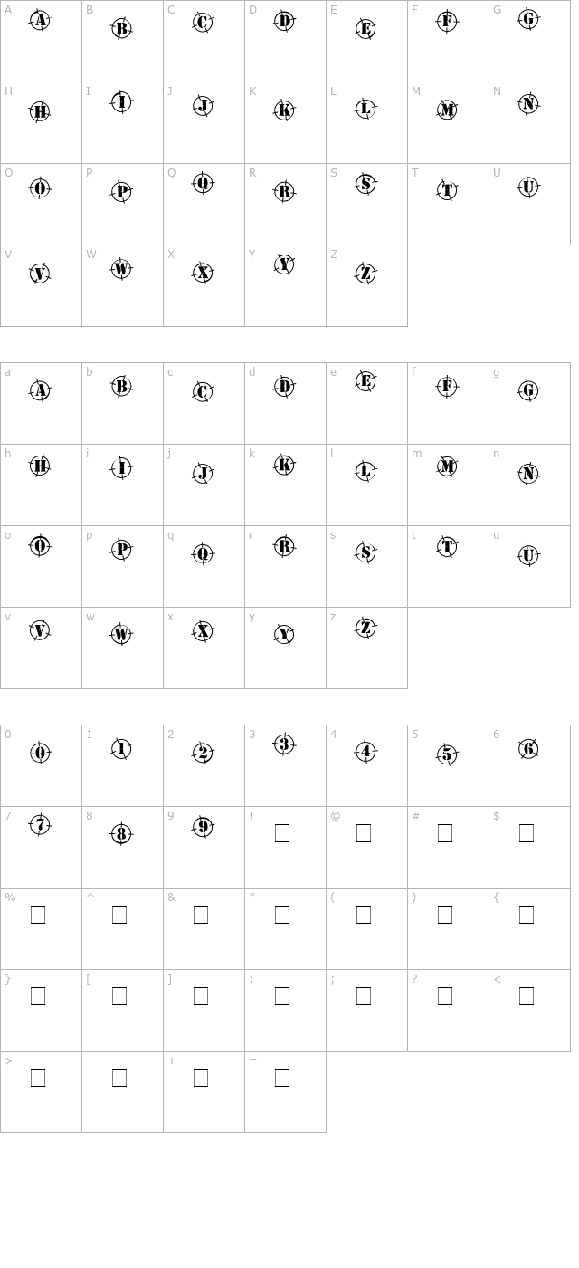 see-the-beast character map