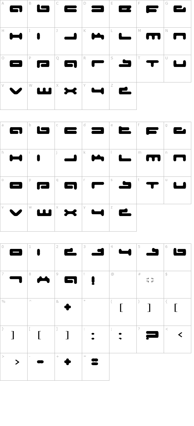 senior-service character map