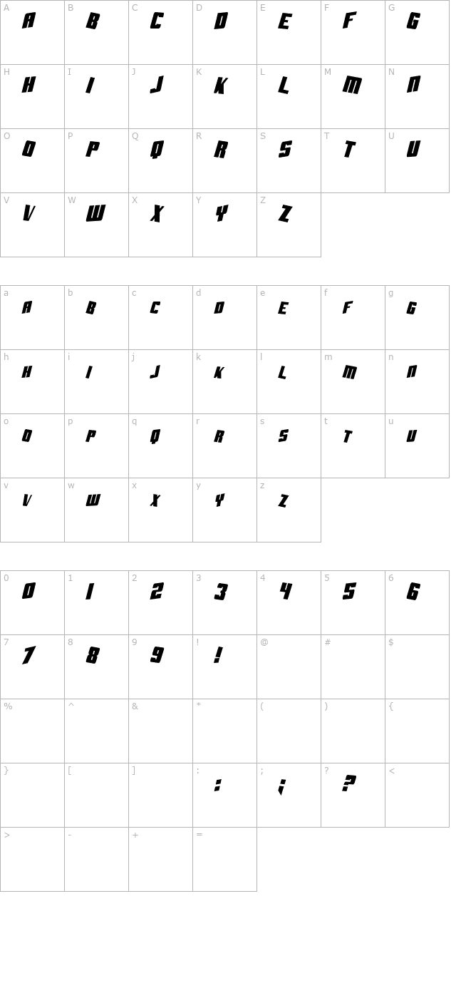 sf-aftershock-debris-condsolid-italic character map