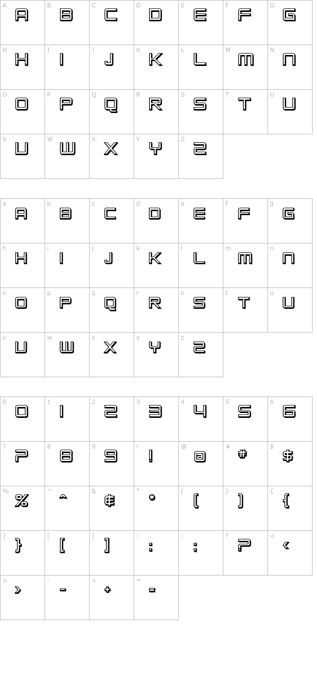 sf-chromium-24-sc-bold character map