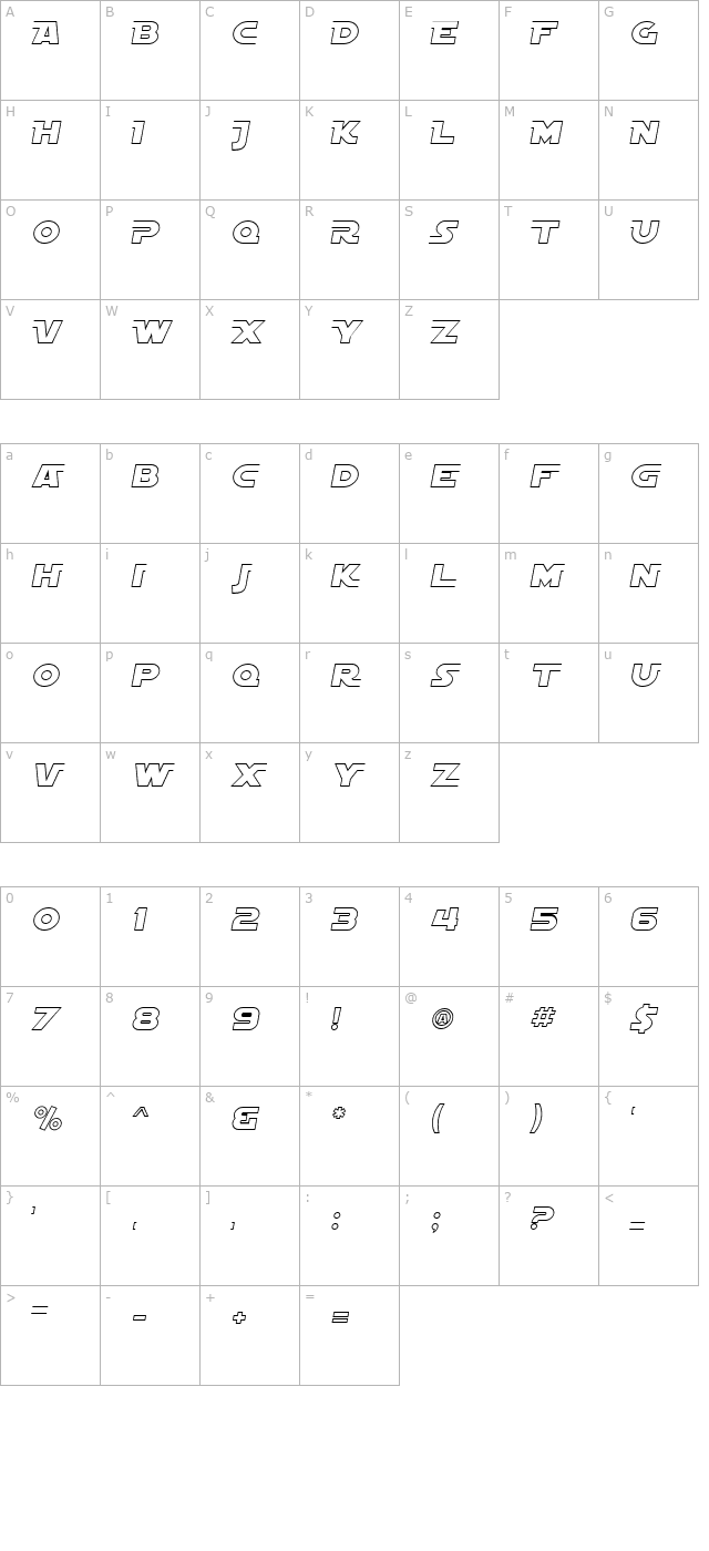 sf-distant-galaxy-altoutline-italic character map