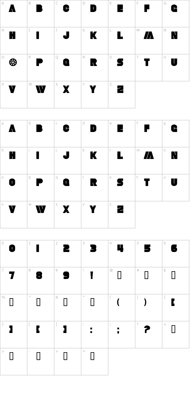 sf-fortune-wheel-bold character map