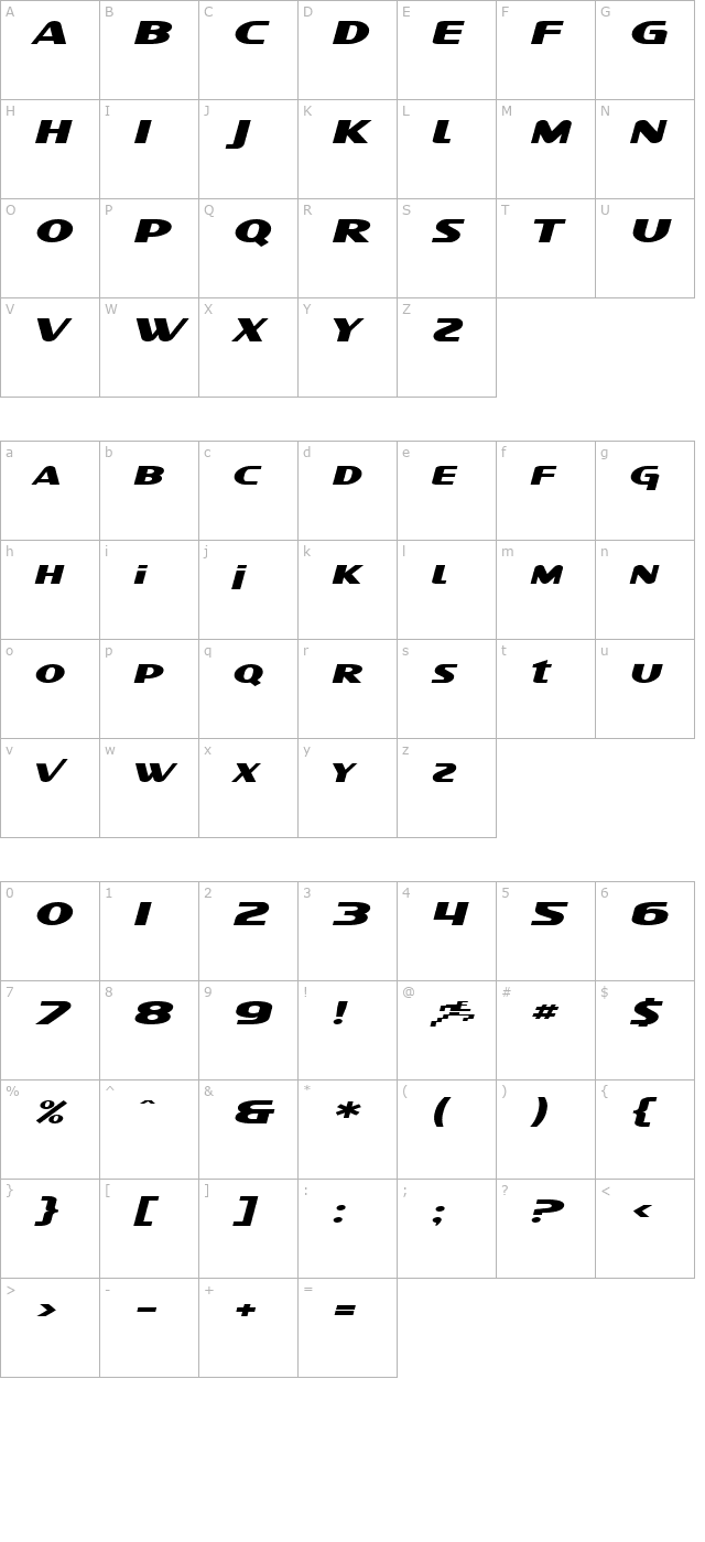 sf-intellivised-extended-italic character map