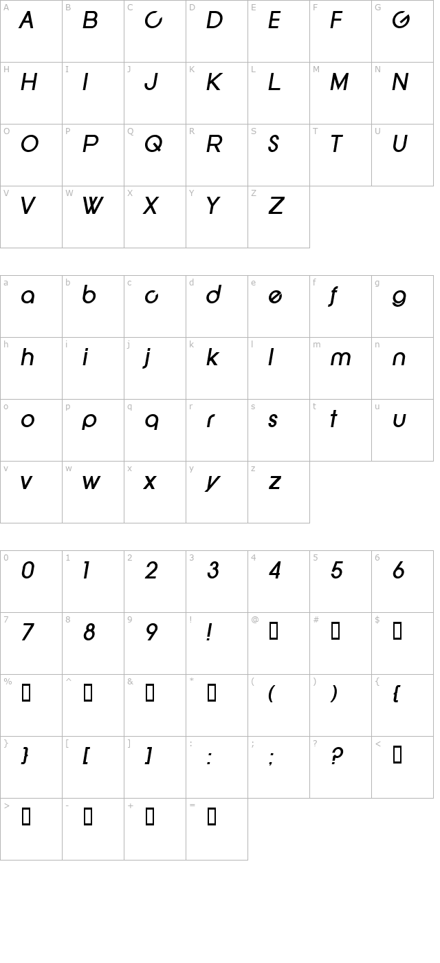 sf-new-republic2-bold-italic character map