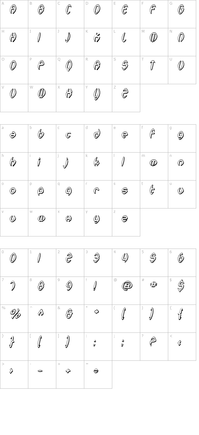 sf-synthonic-pop-shaded-oblique character map