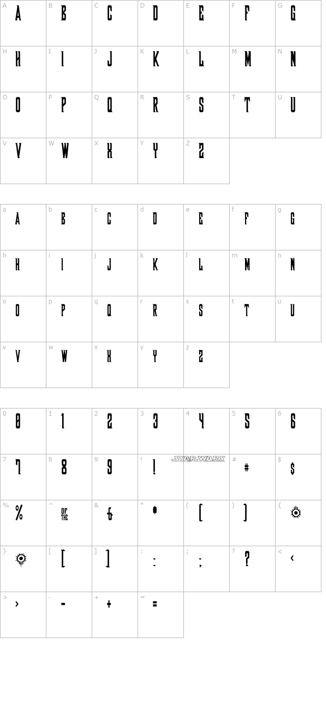 Shadow of Xizor character map