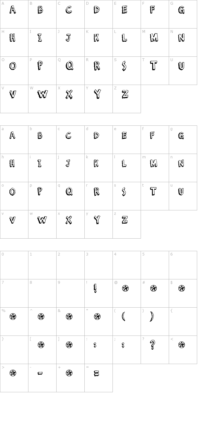 Shadowboxer character map