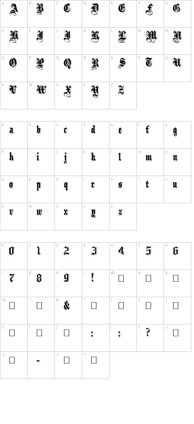 ShadowedBlack Normal character map