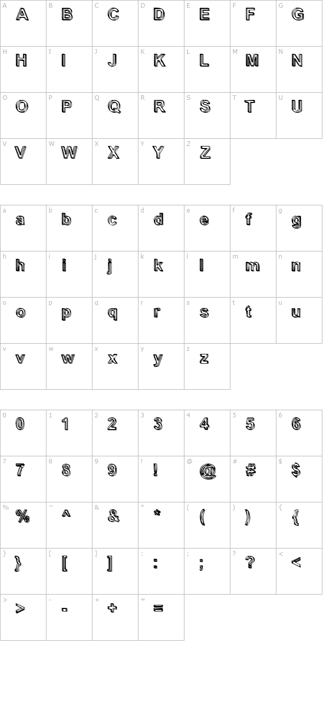 shady-becker character map