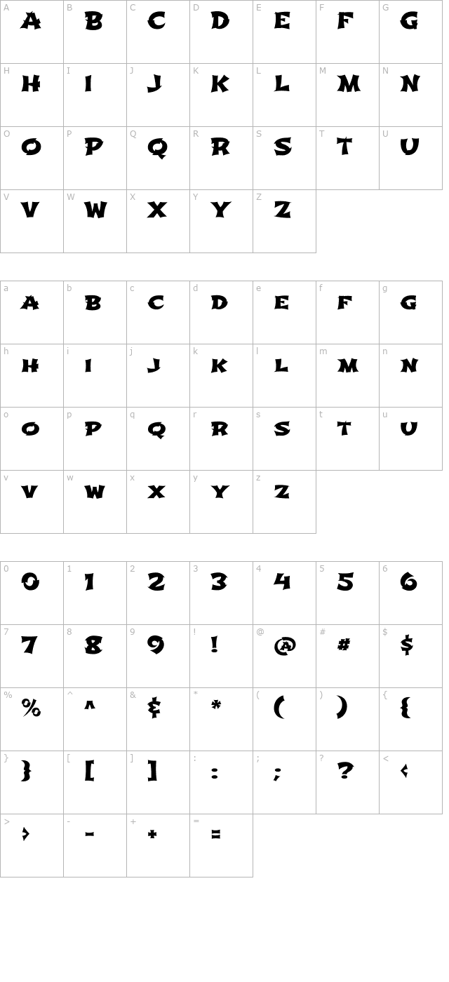 shojumaru character map