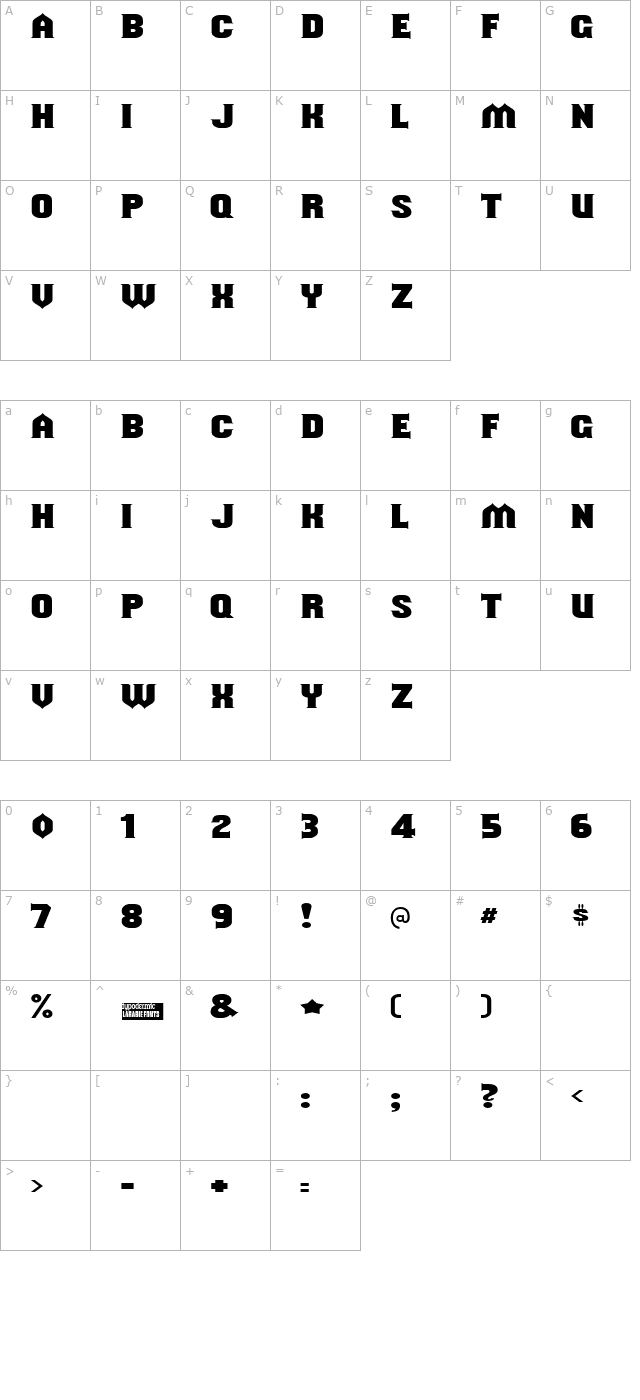 shouldve-known character map