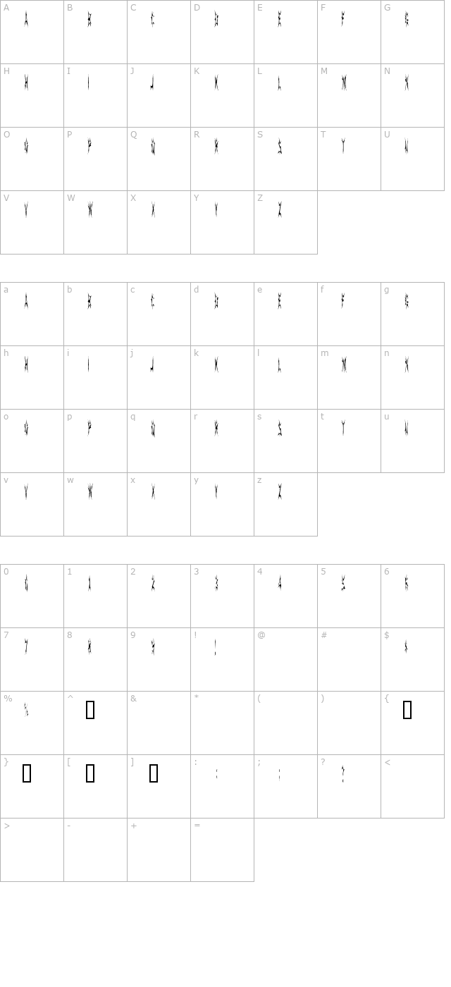 sidthespider character map