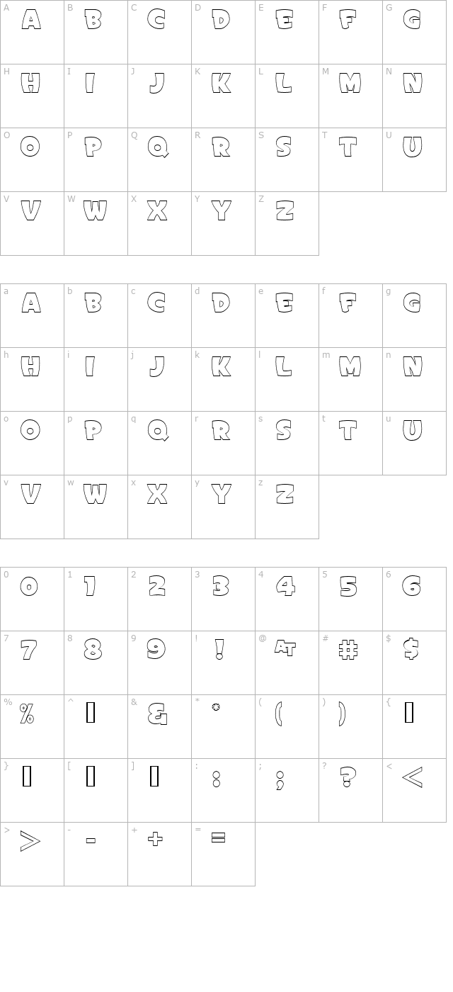 sign-painters-gothic-open-jl character map