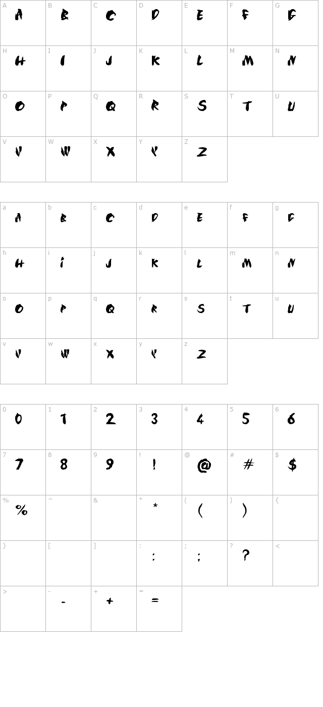 silkroad character map