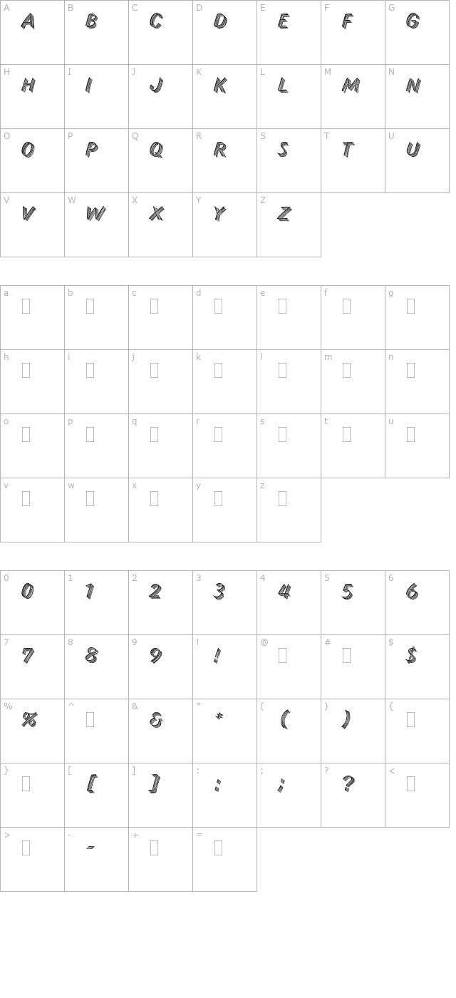 skidrowplain character map