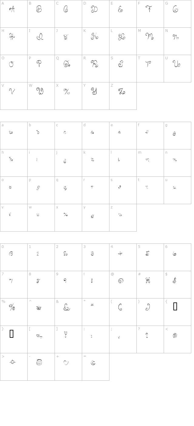 skirt-girl character map