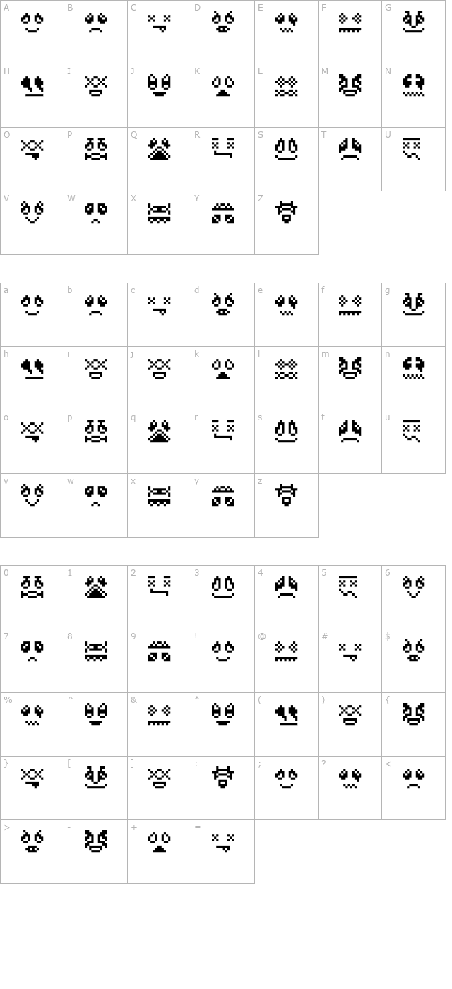 SkrewdUpSoulz character map