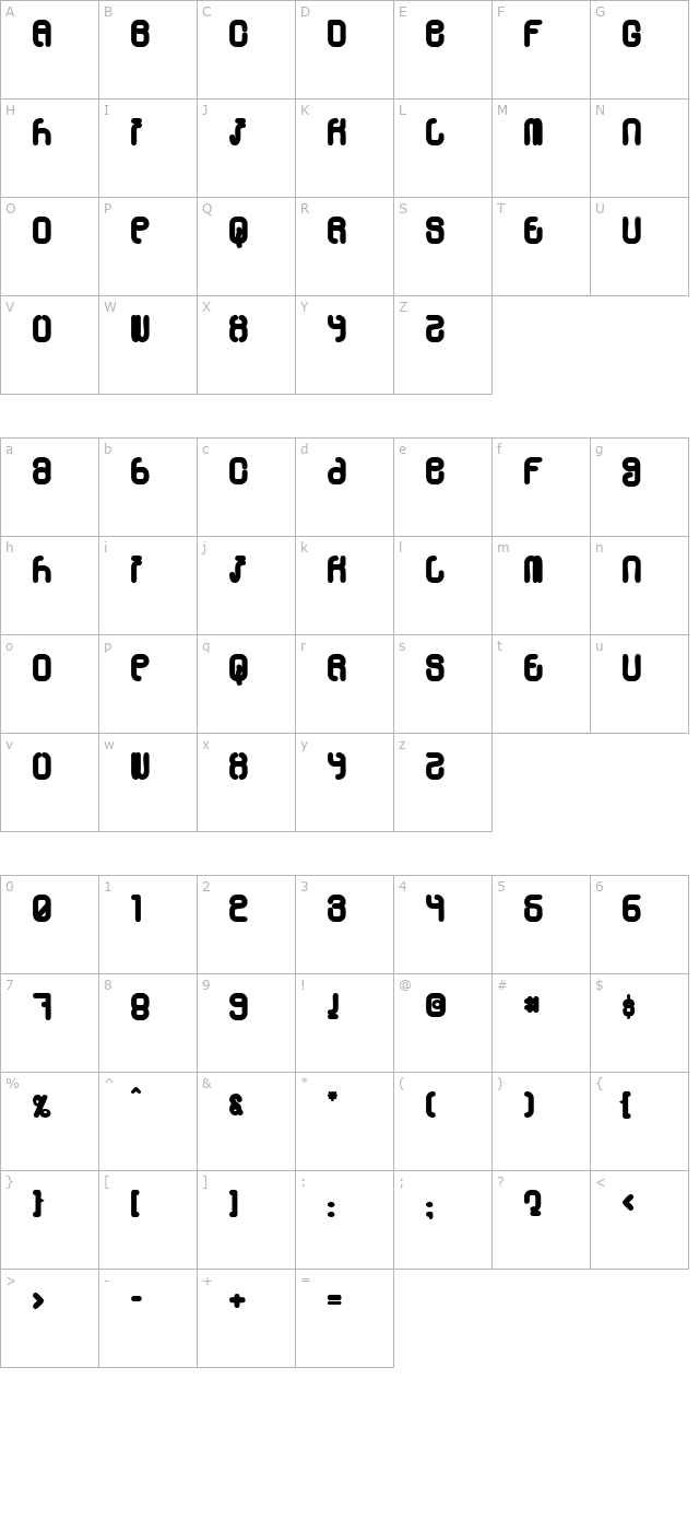 skylab-600 character map