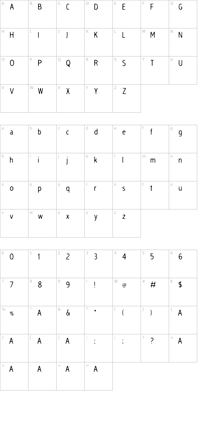 SleepTalk character map