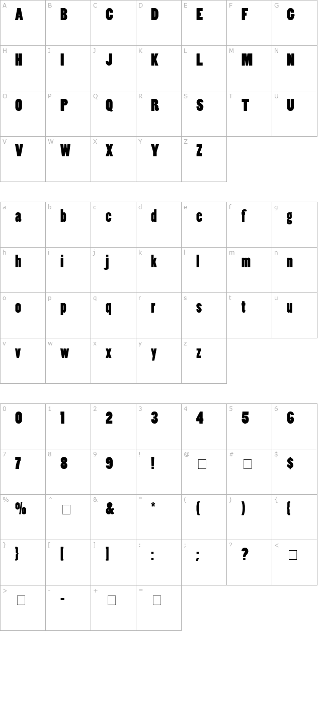 Slot SSi Black character map