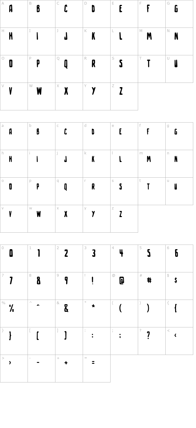 slowhand character map