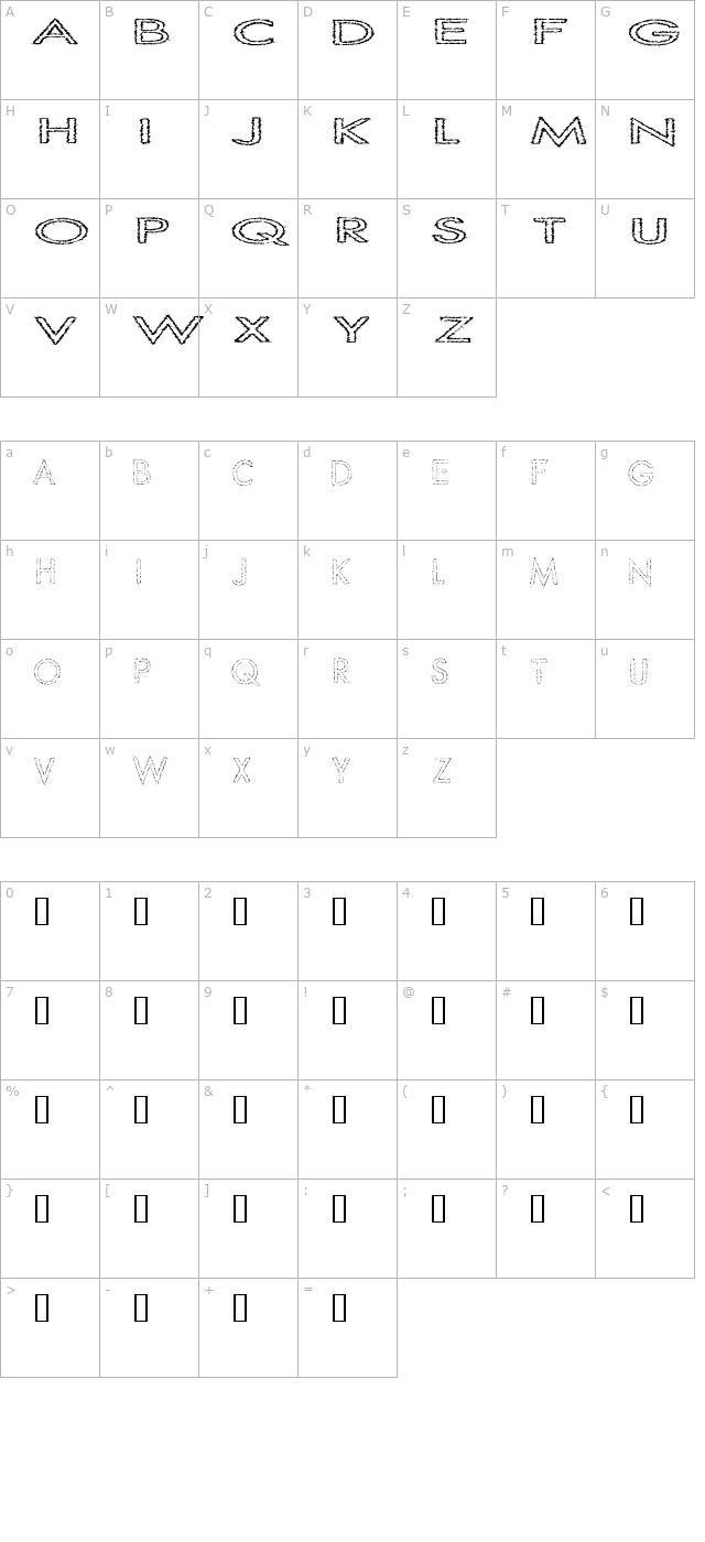 Slur Crumb character map