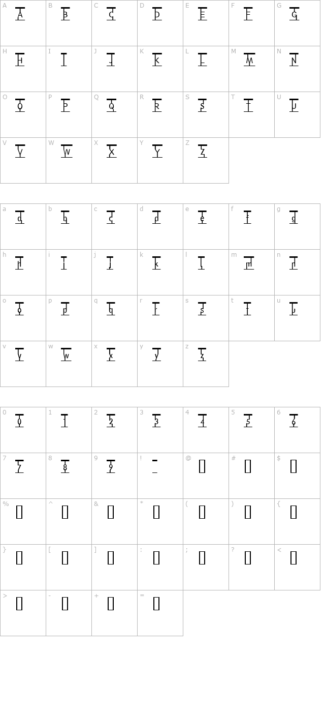 Snag Mag character map