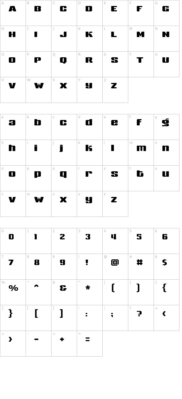 sneakers-medium-biform character map