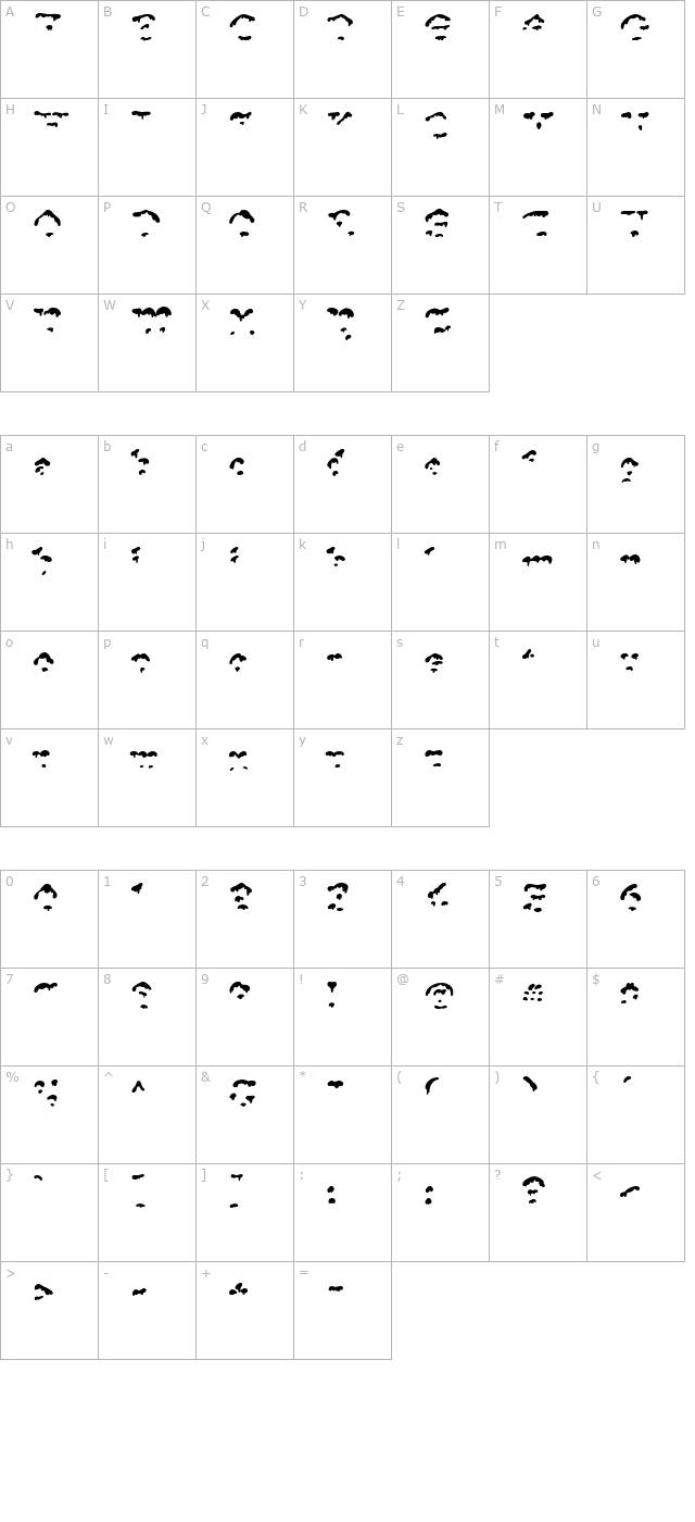 Snowgoose Front character map