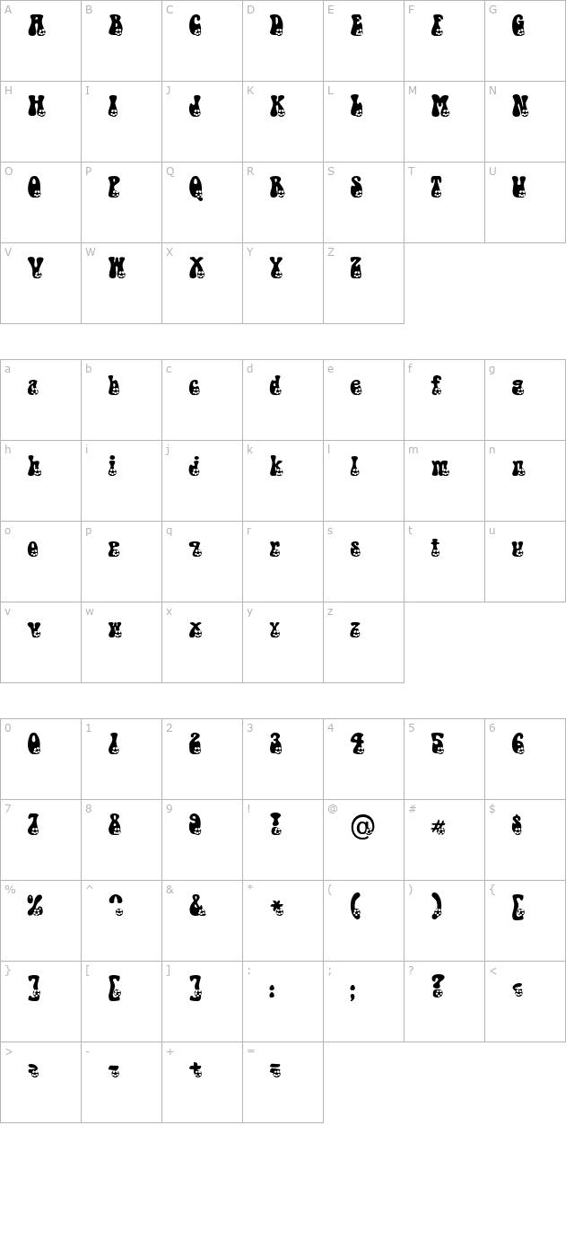 Soccer Becker character map