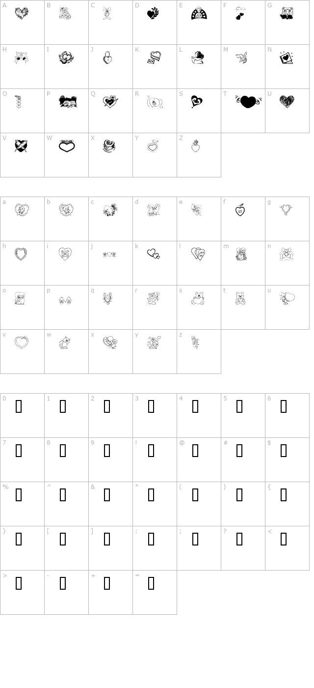 Someone Special character map