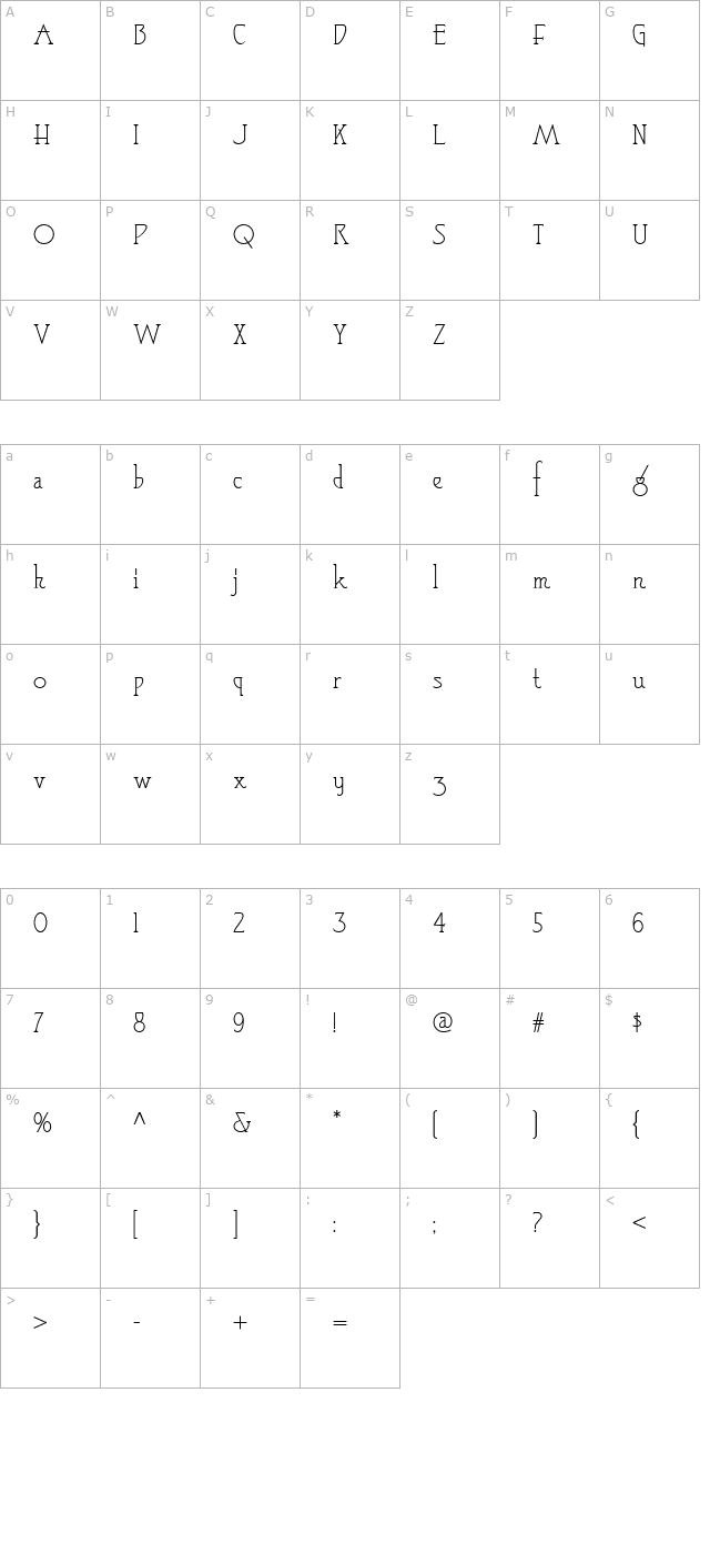 SophisticatedLadyNF character map