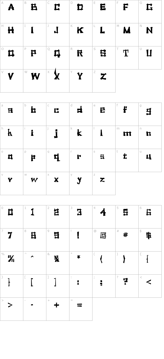 SoulManure 2 character map