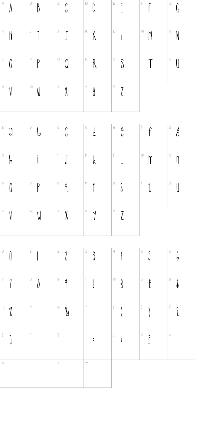 sp-big-apple character map