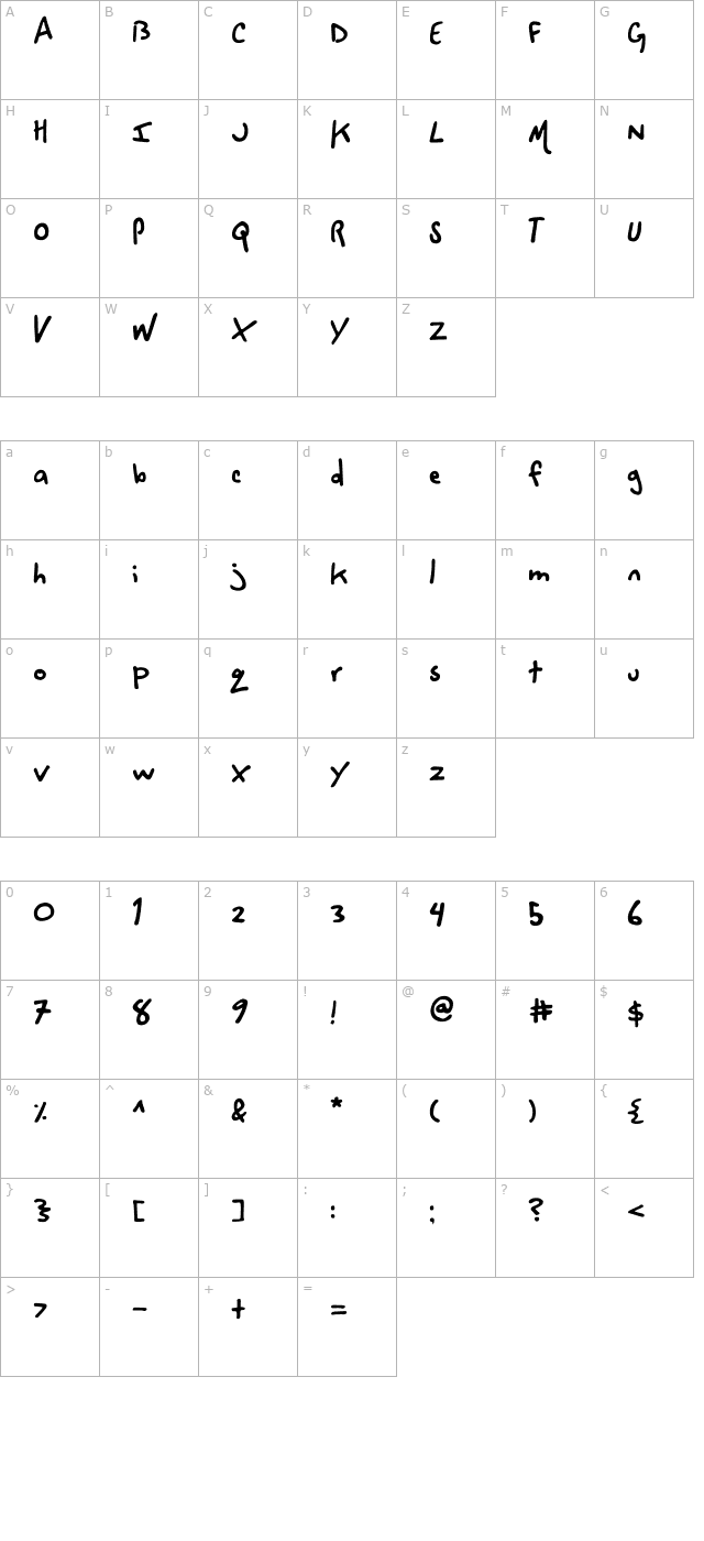 space cowboy. character map