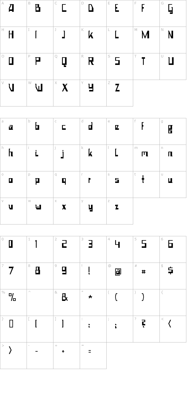 Space worm character map