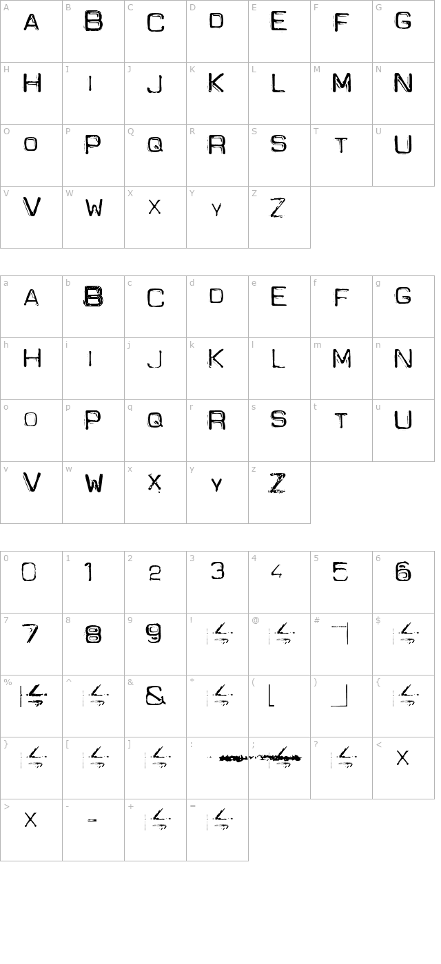 Spacesuit character map