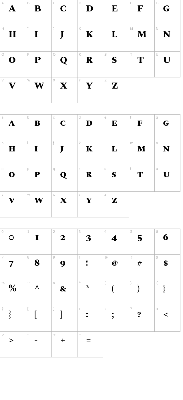 spectral-sc-extrabold character map