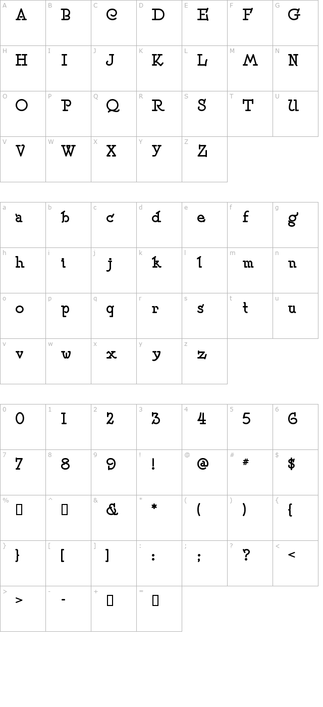 speedballno2sw character map